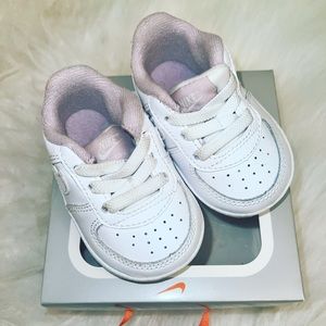 Newborn White Nikes